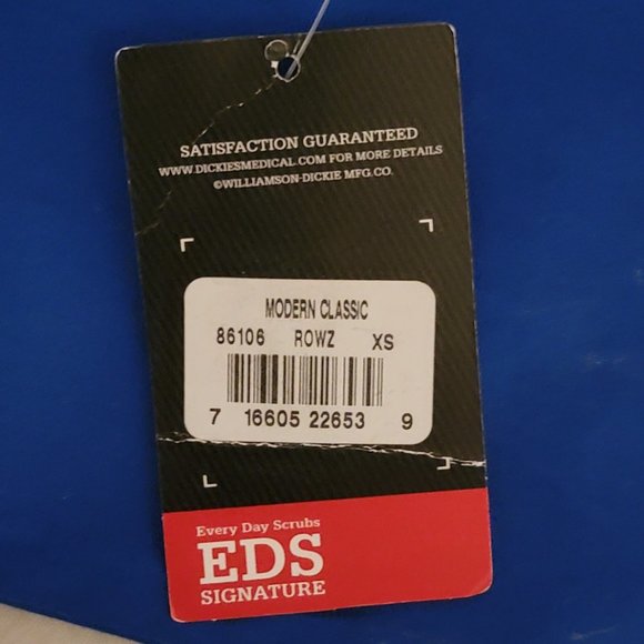 Dickies EDS Signature Mens Blue Scrub Bottoms Size XS - Picture 4 of 7